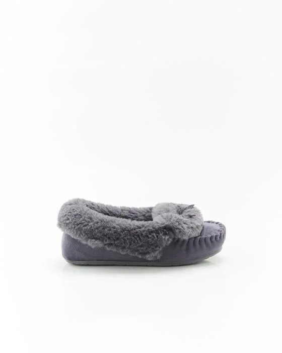 Mocassins d'intérieur imitation fourrure Thermolactyl