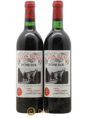 Clos René  1981 - Lot de 2 Bouteilles
