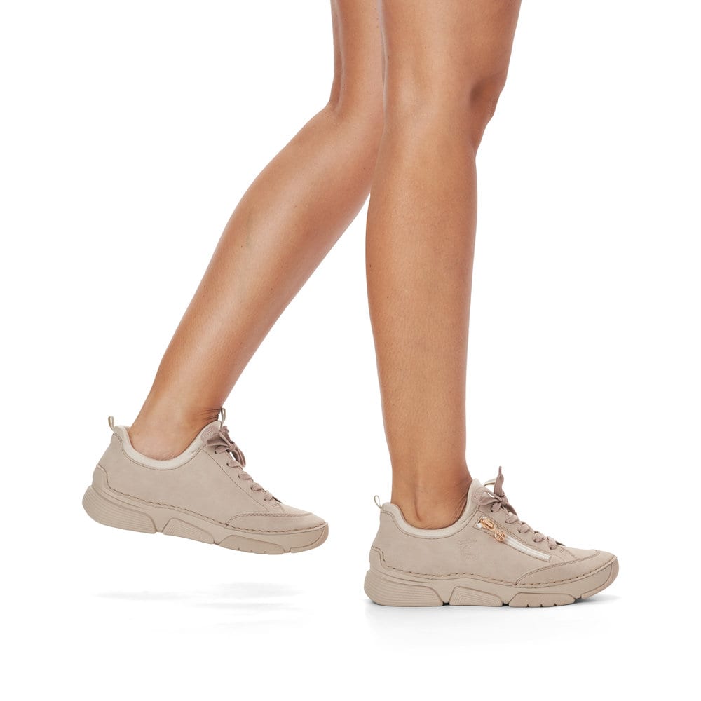 Rieker Damen Slipper hellbeige