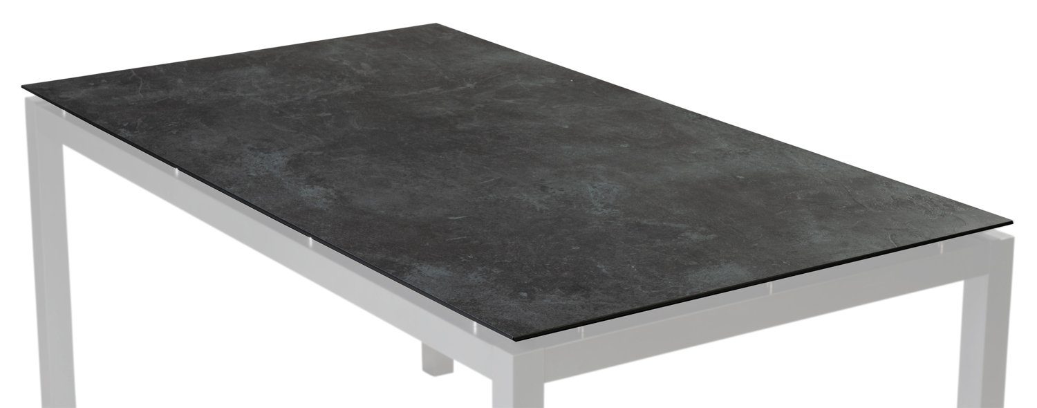 Stern Tischplatte SLATE, B 160 x T 90 cm, Schwarz, Silverstar 2.0