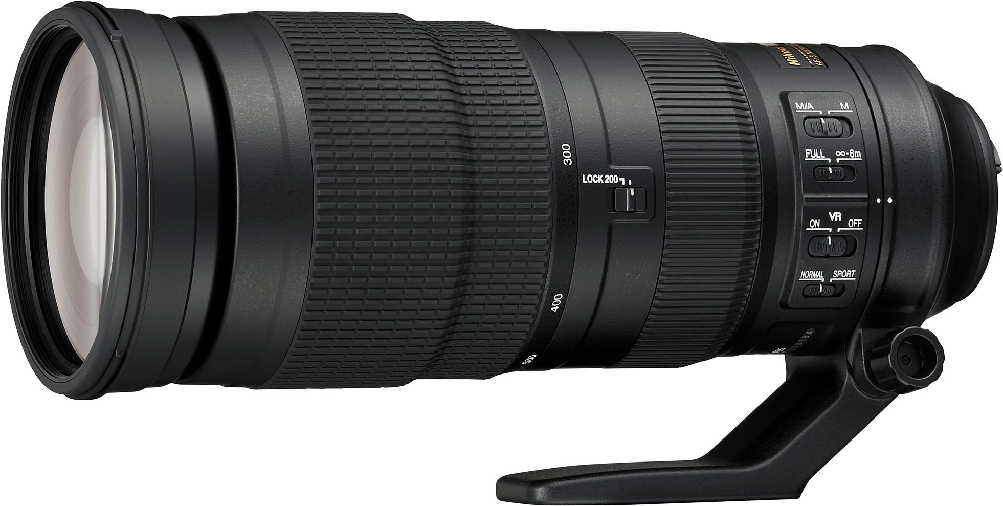 Nikon AF-S NIKKOR 200–500mm 1:5,6E ED VR Objektiv, (inkl. HB-71 und CL-1434)