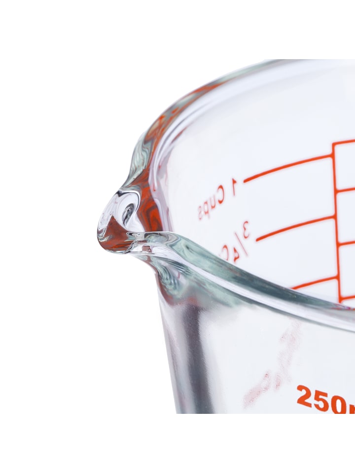relaxdays Glas-Messbecher in Transparent - 250 ml günstig kaufen onesize