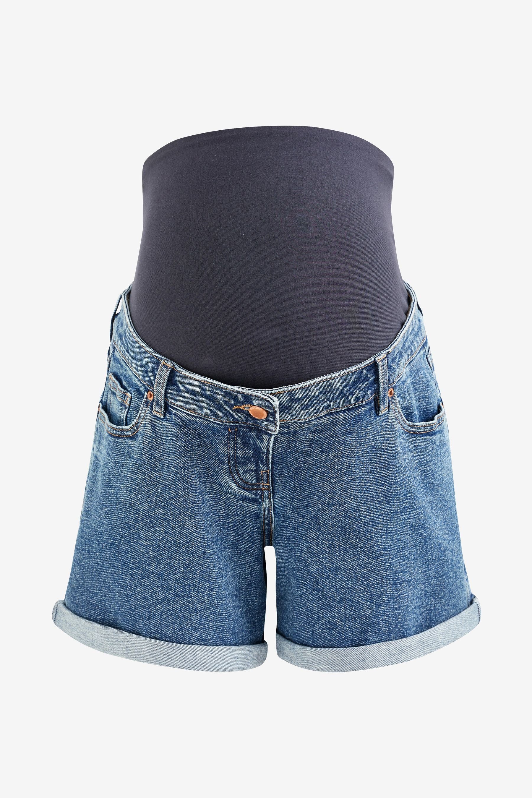 Next Umstandsshorts Jeansshorts im Mom-Style (Umstandsmode) (1-tlg)