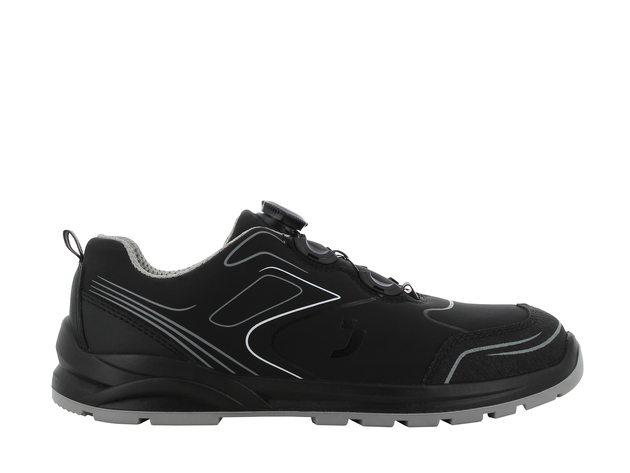 Pantofi de siguranță ESD sport cu talpă joasă, Safety Jogger CADORS3TLS, negri, cu sistem de blocare prin răsucire