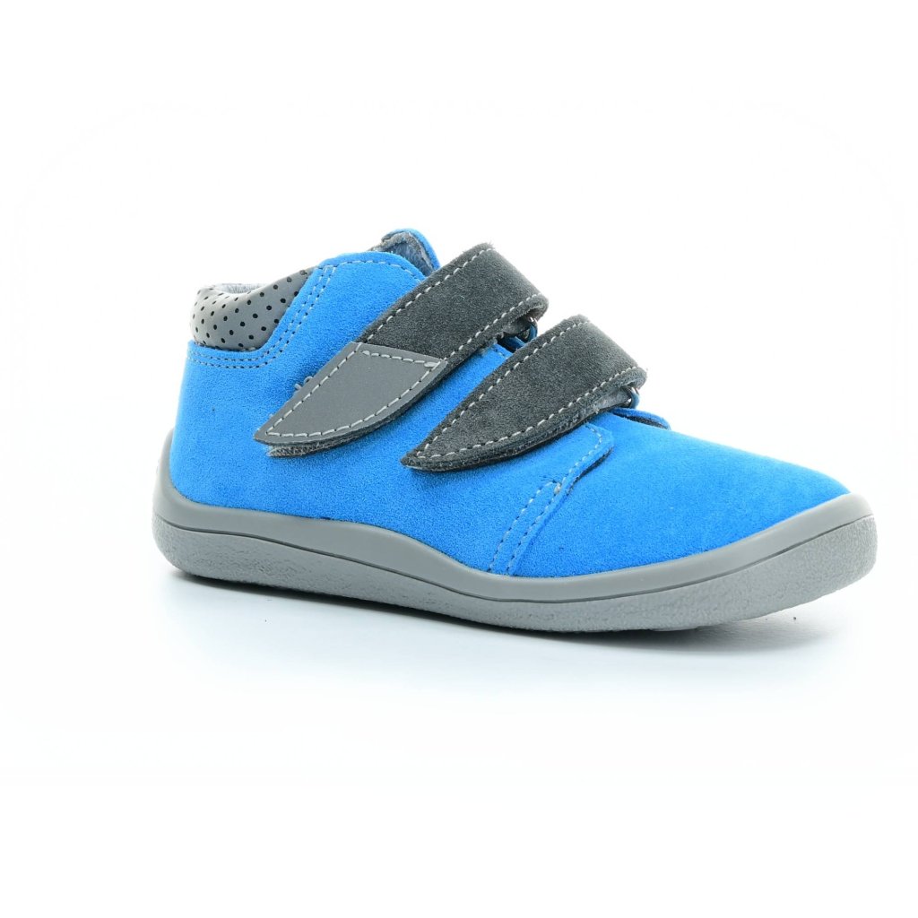Beda Tom mit Membran (BF 0001/W/M/2) blaue Barfuß-Stiefeletten