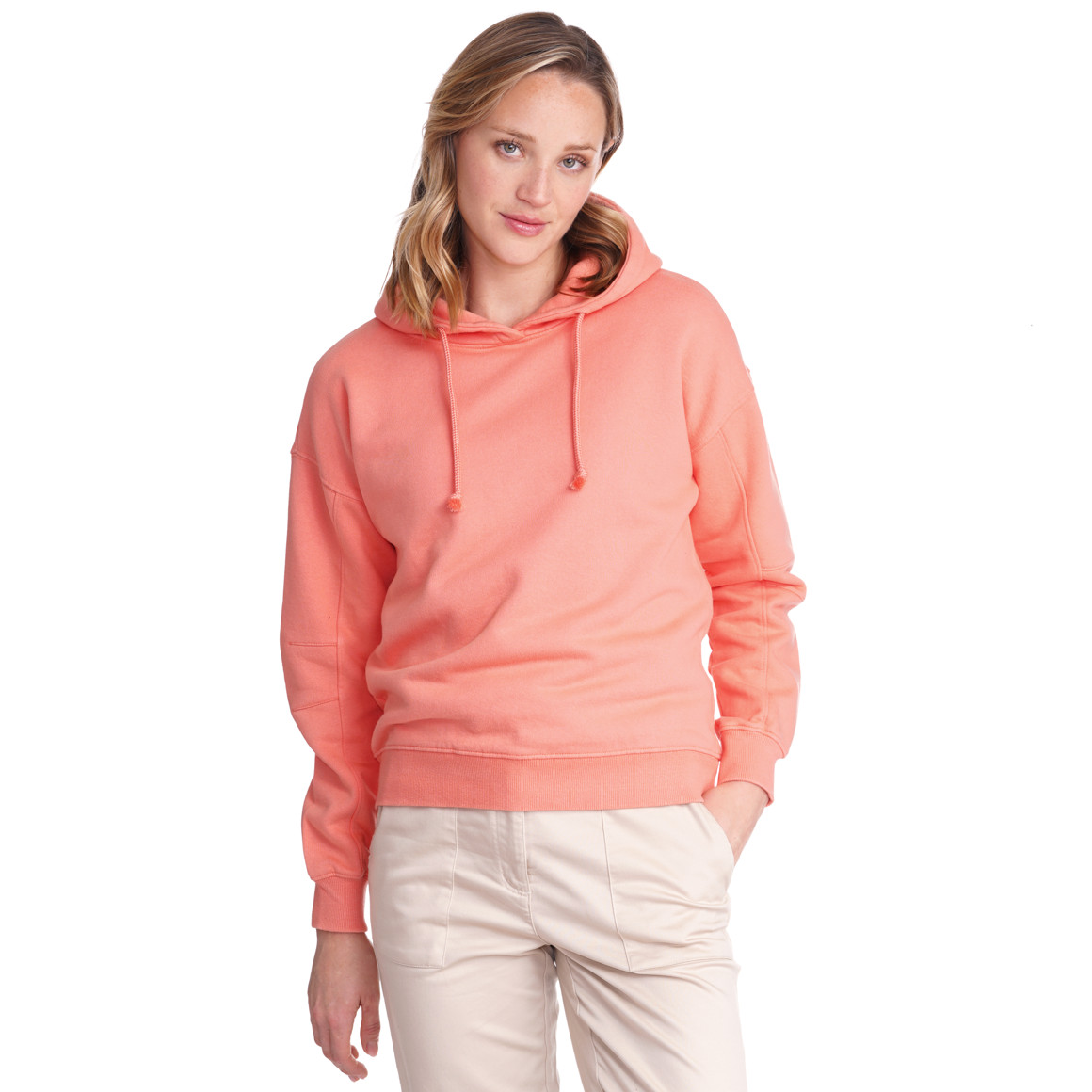 Damen Hoodie mit Print auf der Kapuze