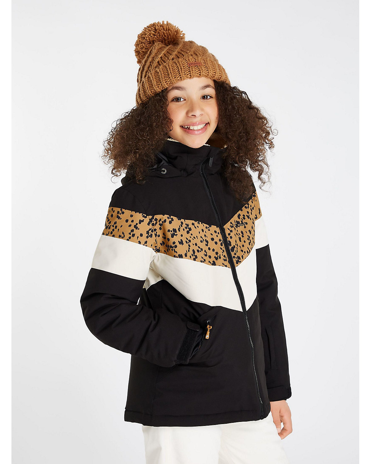 PRTFUDGY JR  - 10K Wasserdicht und atmungsaktiv PFC-Frei   Winterjacke Skijacken für Mädchen