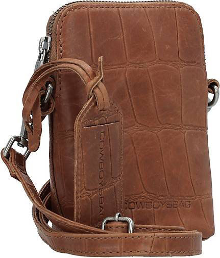 Cowboysbag Big Croco Brogan Handytasche Leder 9 cm