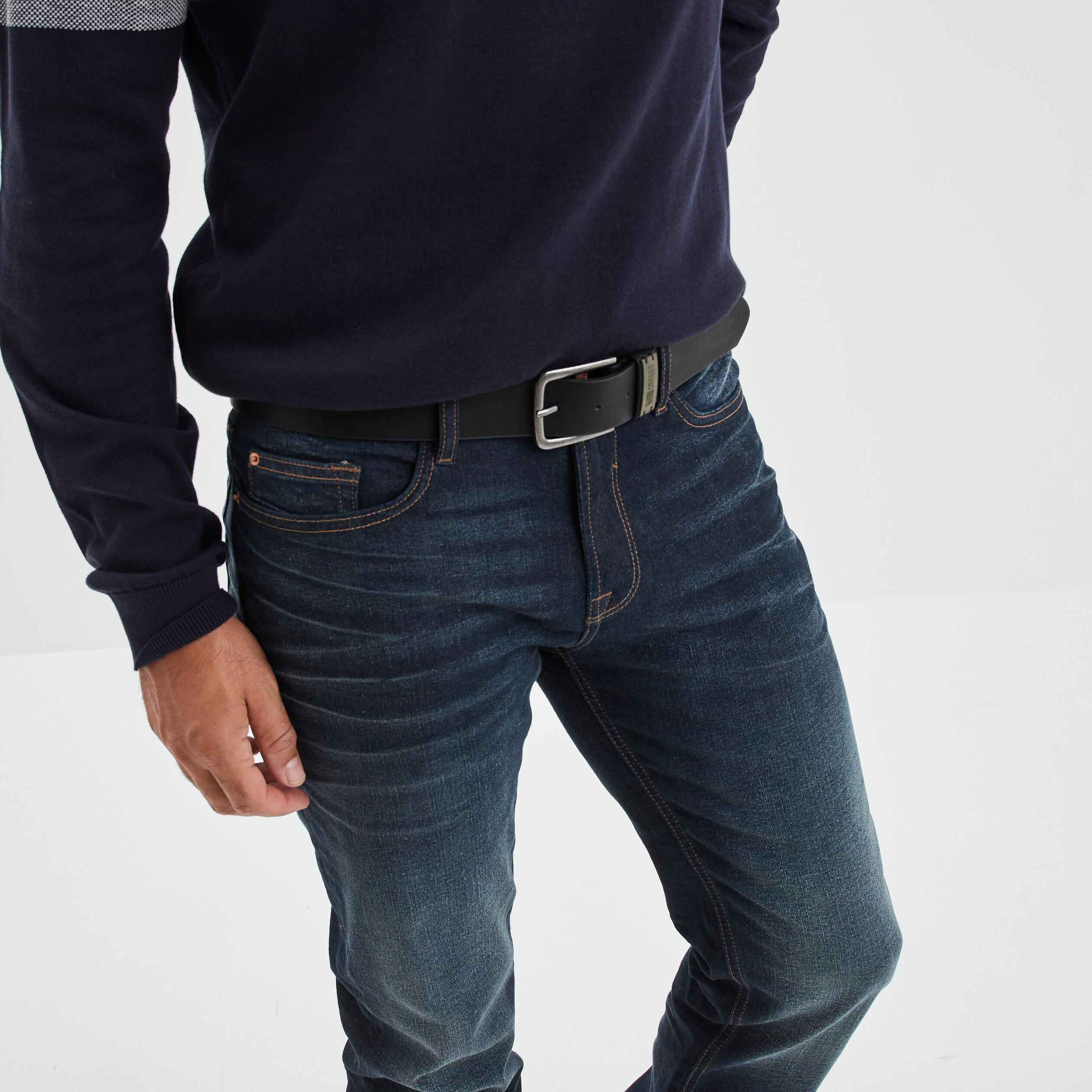 Ceinture Creeks noir homme | La Halle