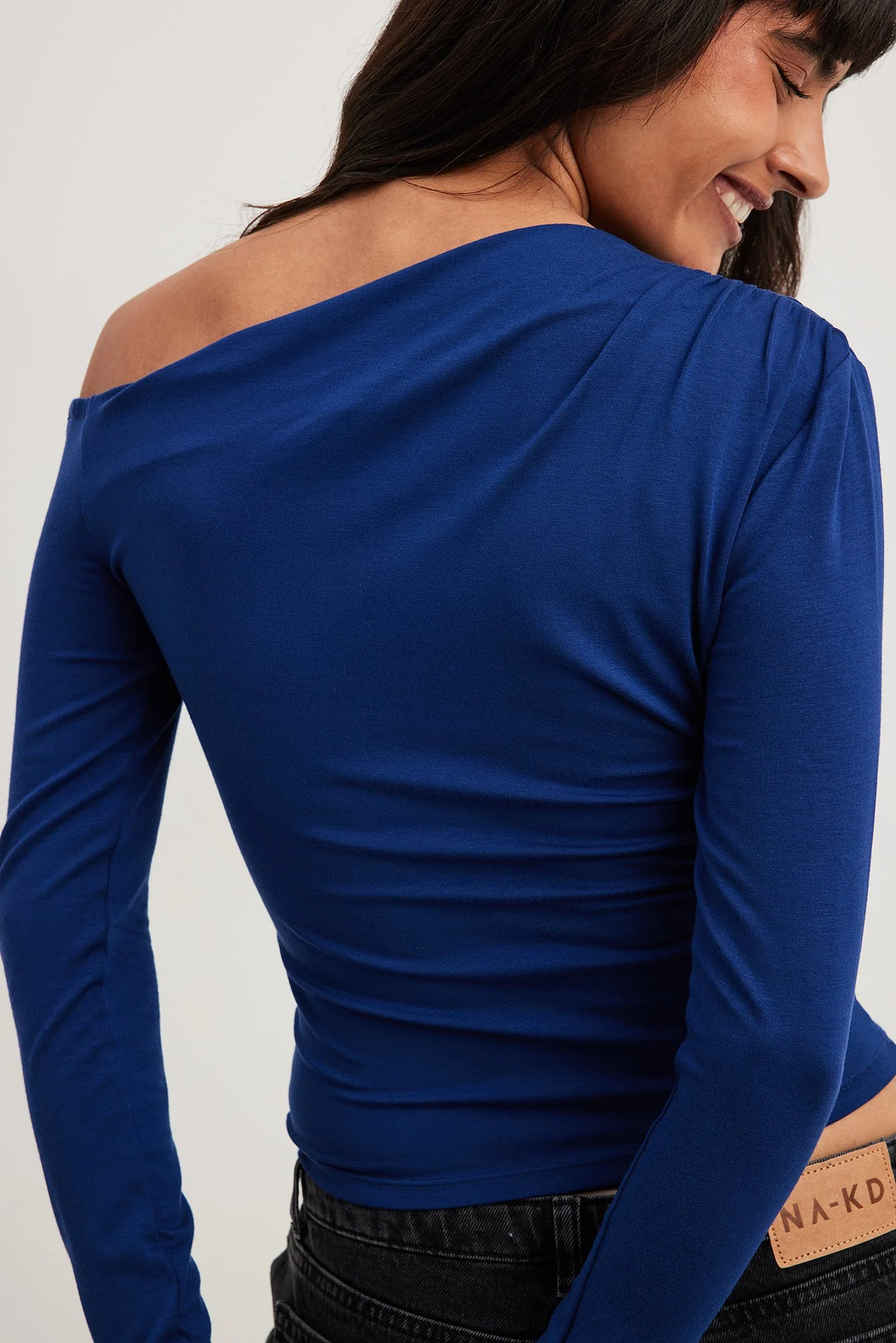 Schulterfreies Jersey-Top