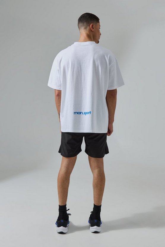 Oversize T-Shirt mit Active Print