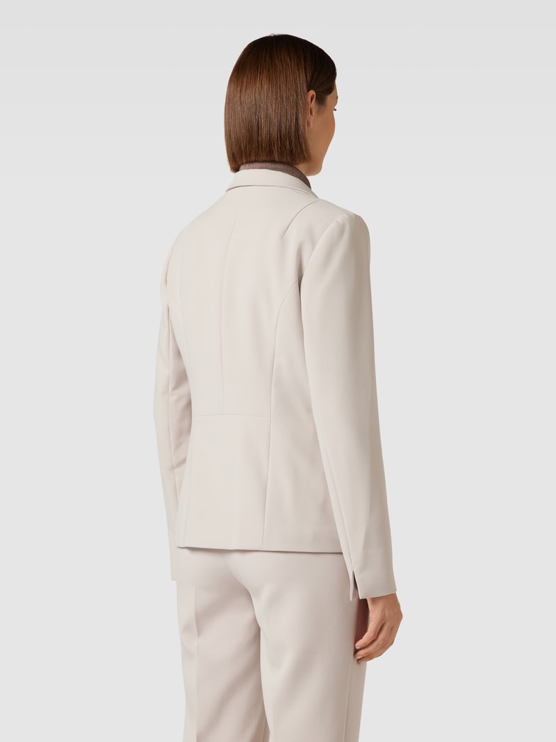 Blazer in unifarbenem Design mit 2-Knopfleiste in sand
