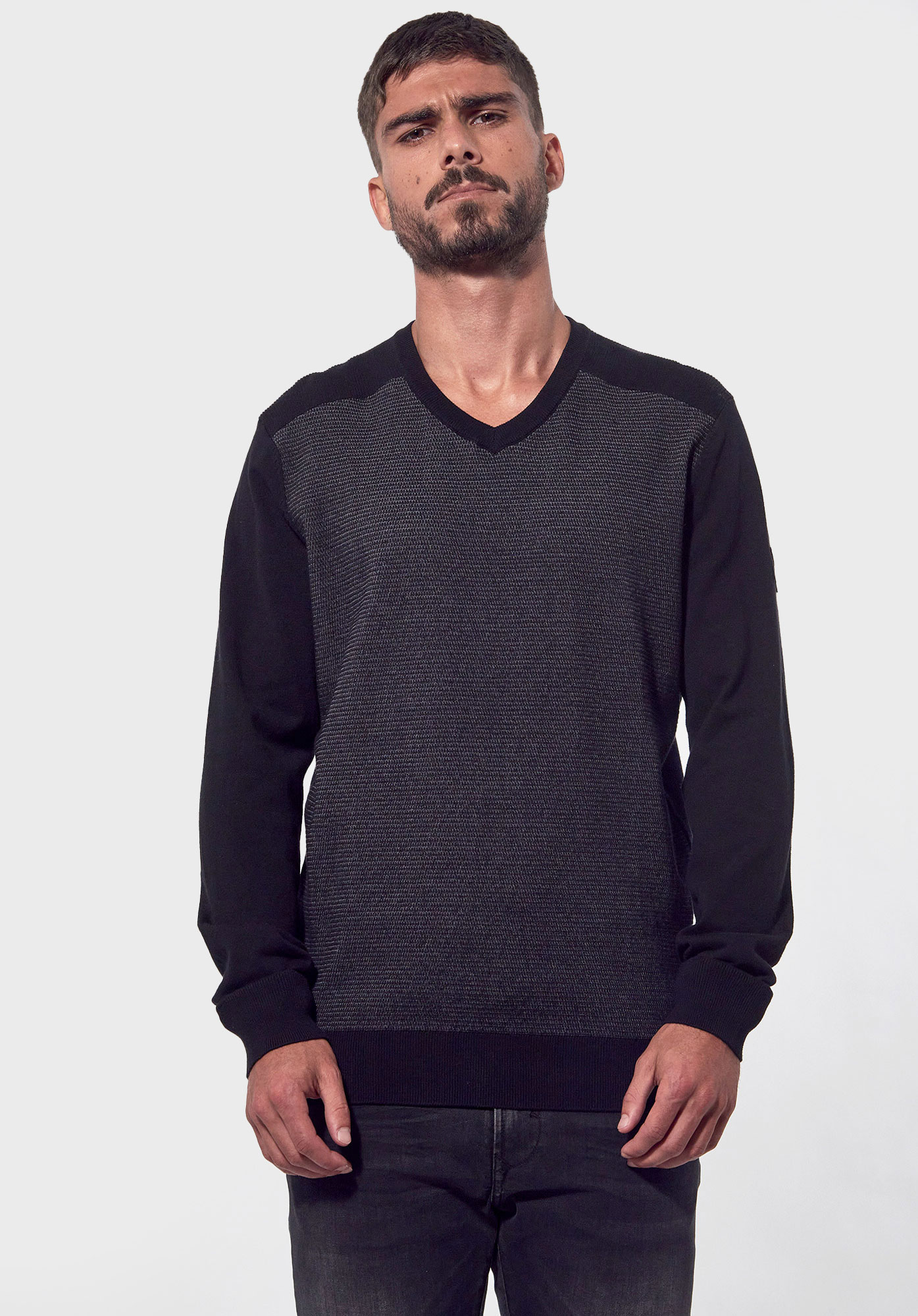 AELIS  Pull noir Homme