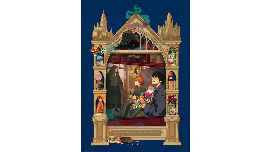 Ravensburger Puzzle - Harry Potter Weg auf dem Weg nach Hogwards - 1000 Teile