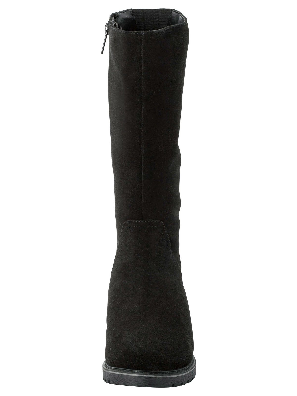 Sheego Große Größen Weitschaftstiefel mit elastischer Zierschnalle