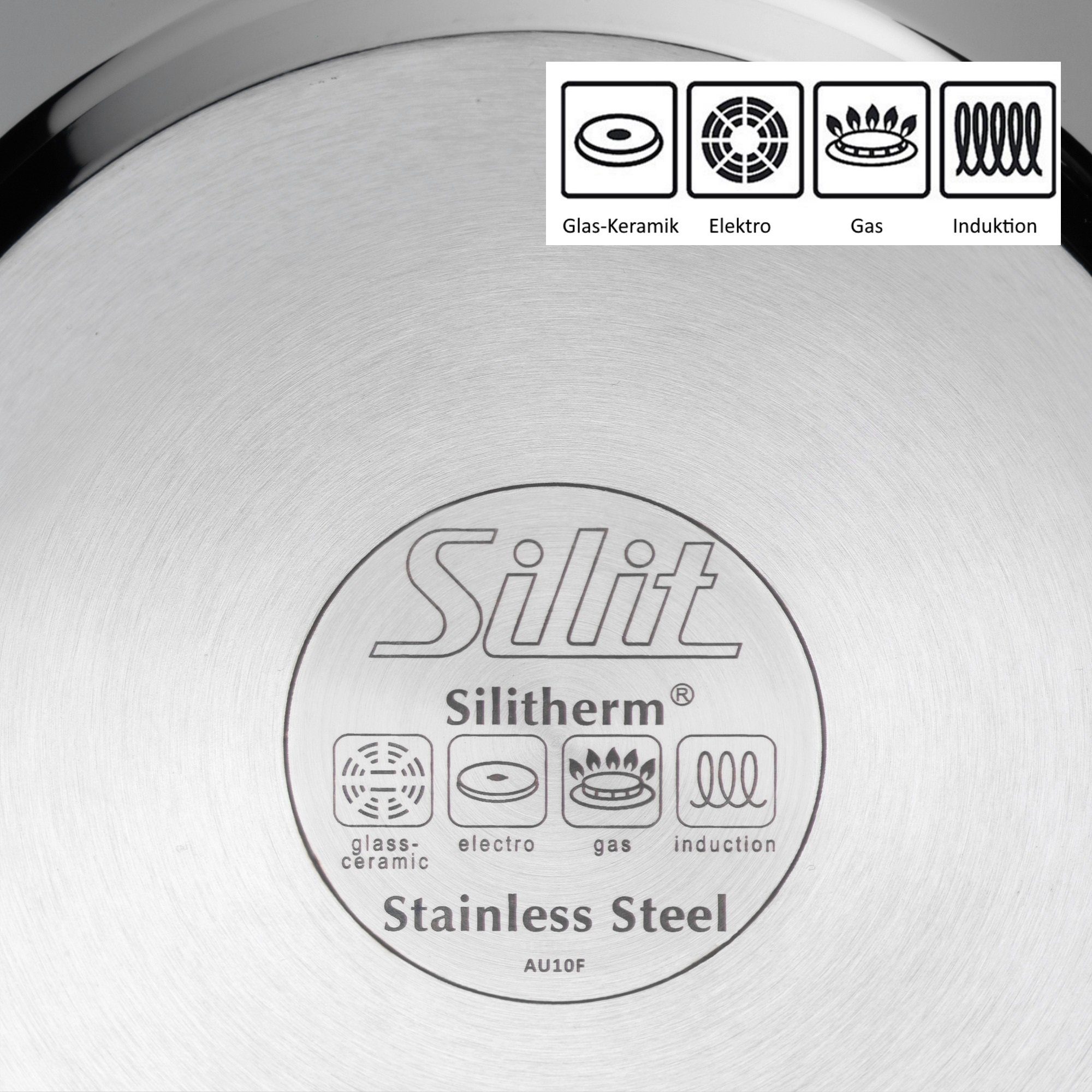 Silit Topf-Set Toskana, Edelstahl 18/10 (Set, 9-tlg), Induktion
