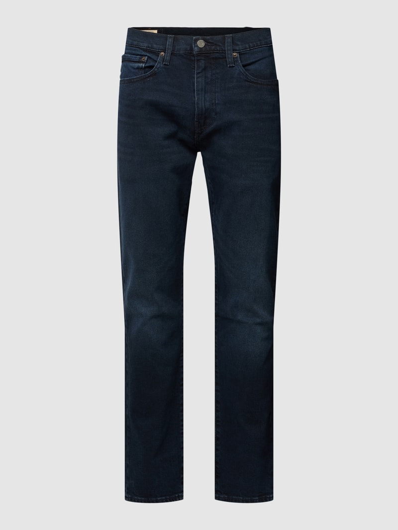 Jeans mit Label-Detail Modell '502' in dunkelblau