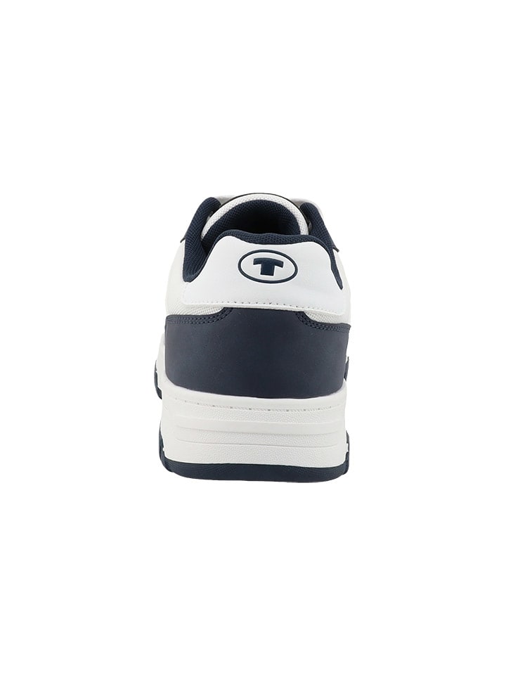 Tom Tailor Sneakers in Weiß/ Dunkelblau günstig kaufen