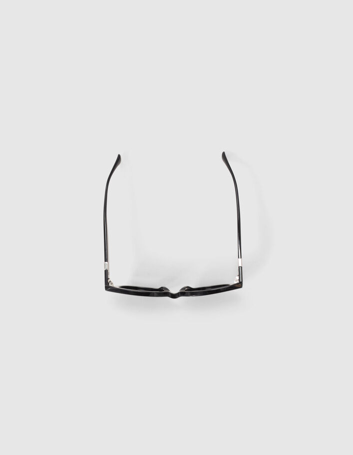 Lunettes solaires noires style oversize papillon Femme