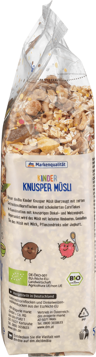 Knuspermüsli, ohne Rosinen Kinder, 375 g