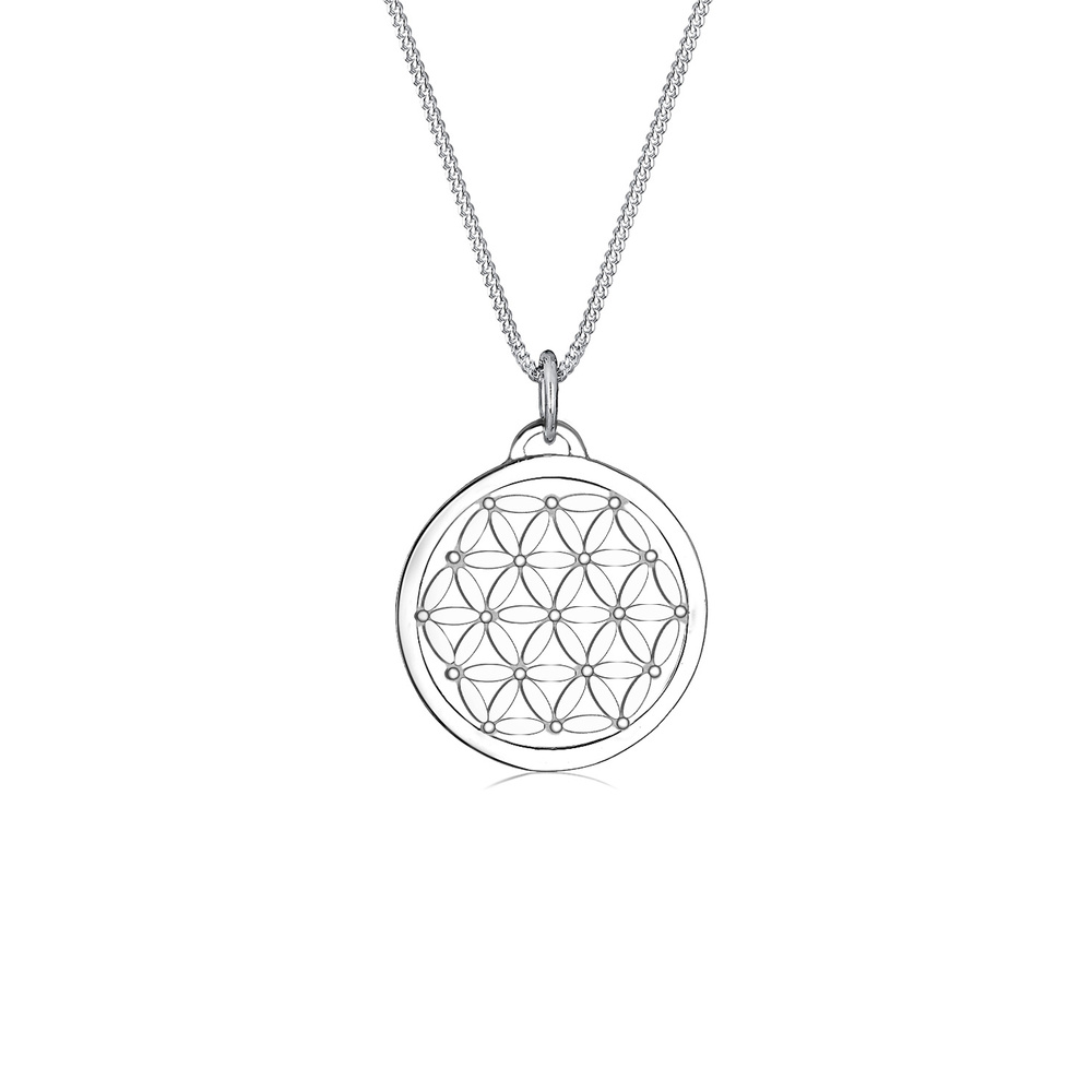 Elli Elli Collier Fleur de Vie Collier Femme  (925/1000) Argent Bijoux