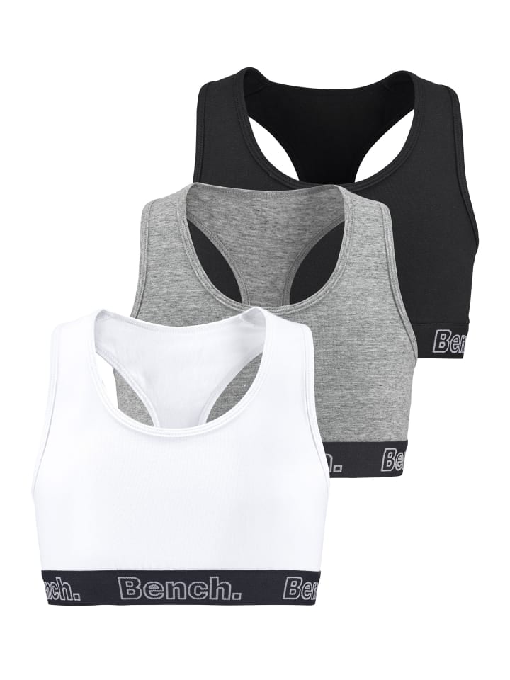 Bench Bustier in schwarz / weiß / grau-meliert günstig kaufen