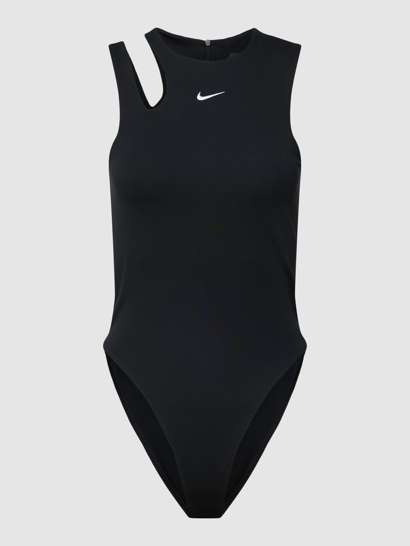 Body mit Logo-Stitching in schwarz