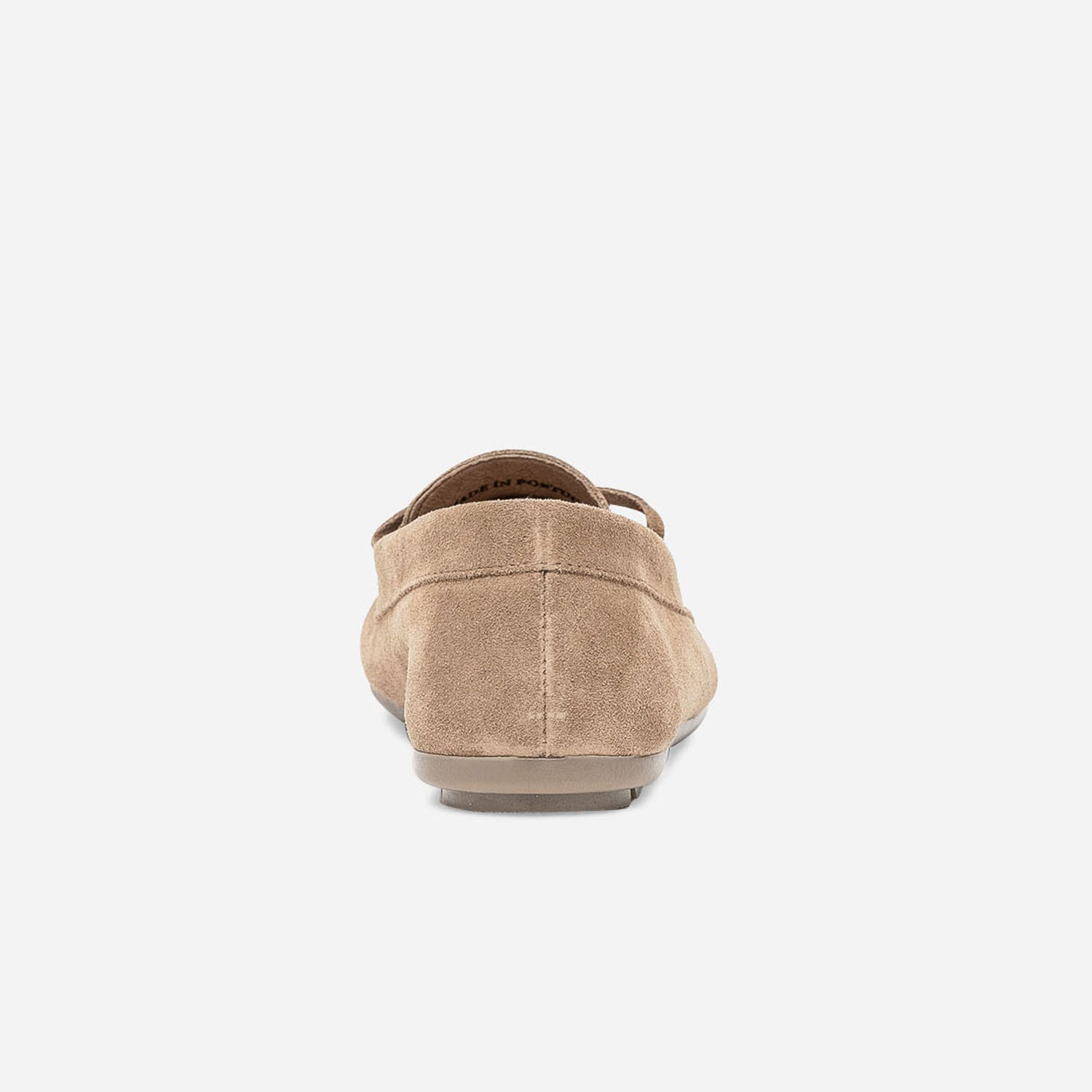 Mocassin camel en cuir velours éco-conçu
