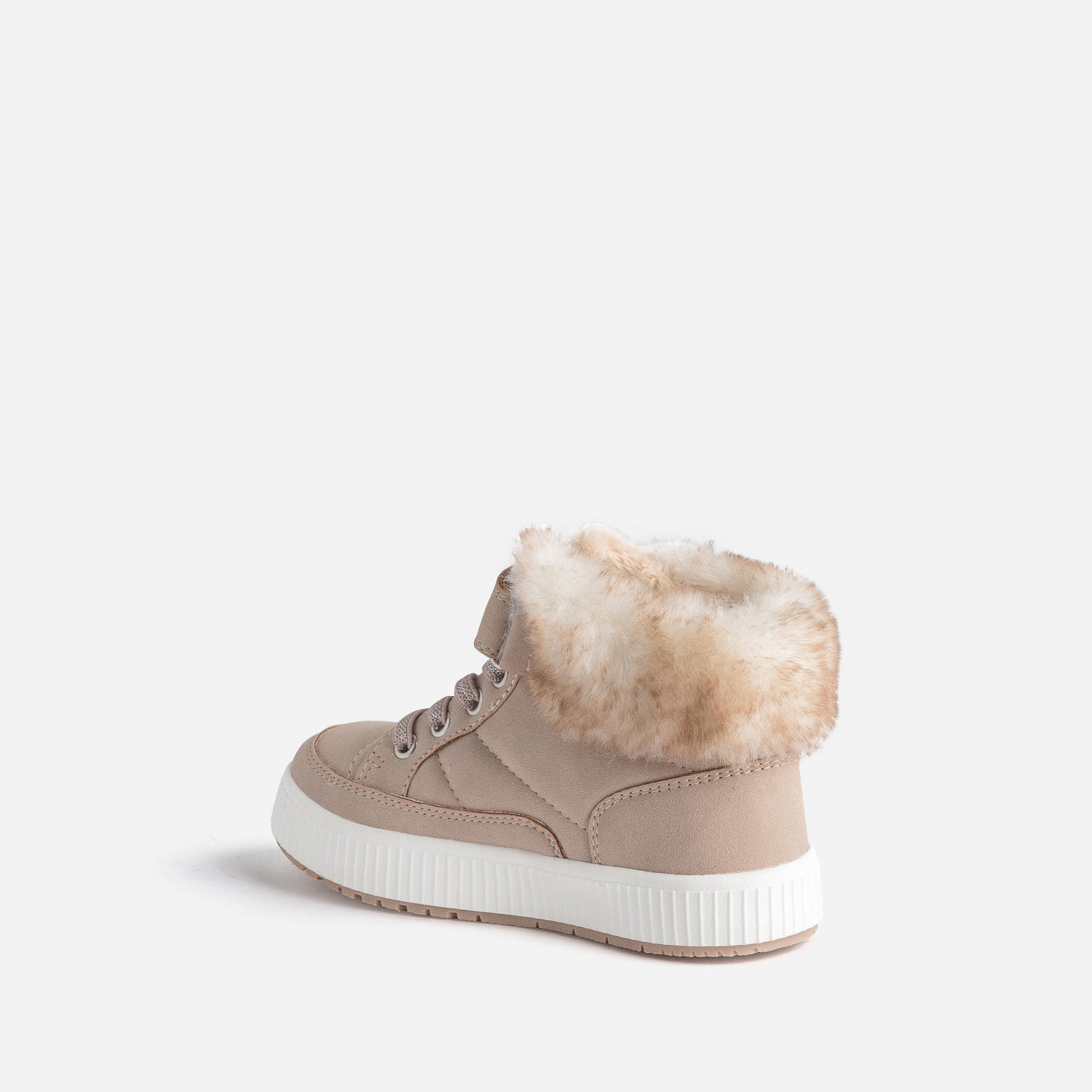 Basket BUGGY beige rosé fourrée