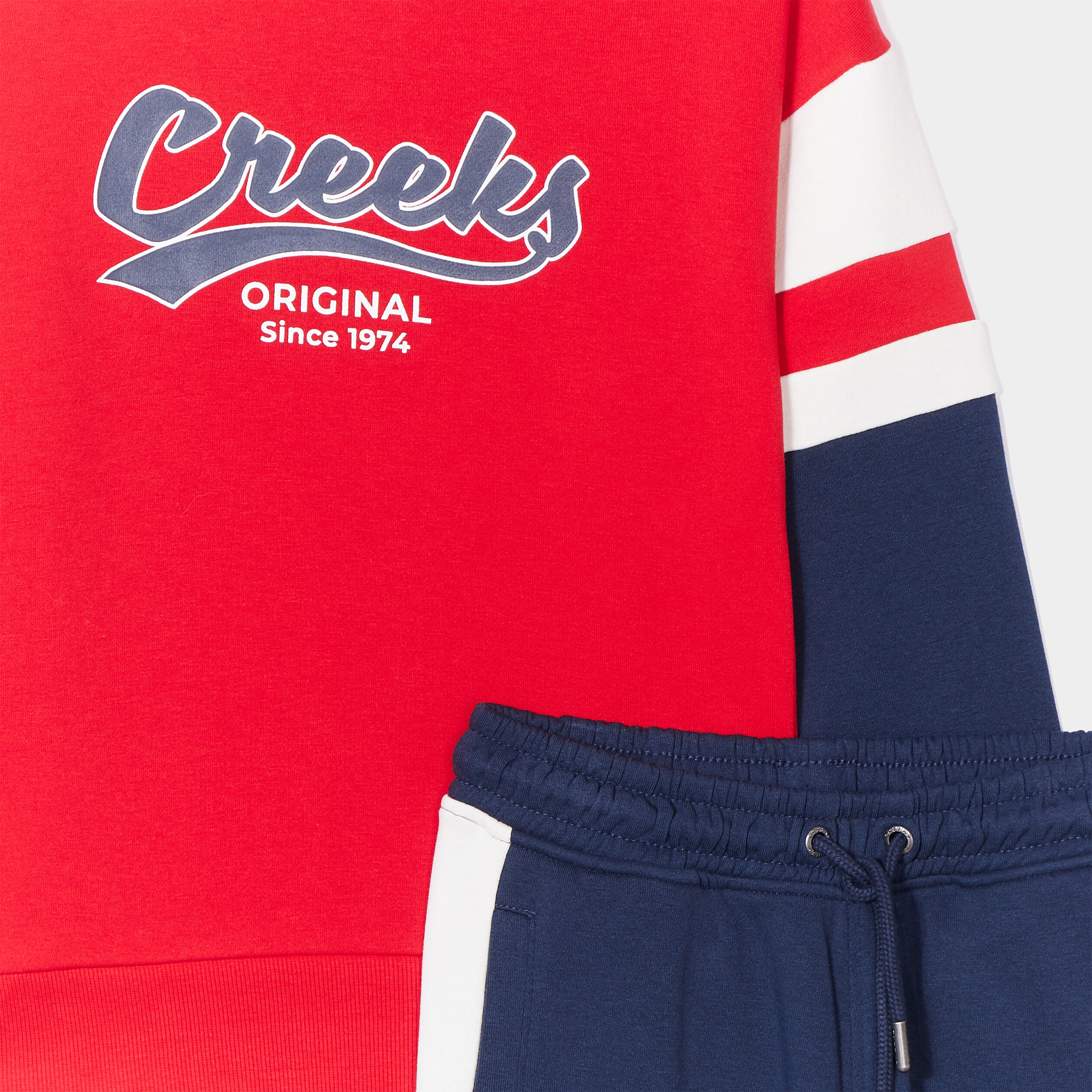 ensemble jogging molleton Creeks bleu marine garçon | La Halle