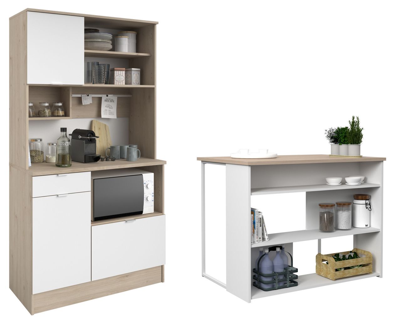 Parisot Buffet - Set, Socool 1 - Buffet mit Theke/Insel