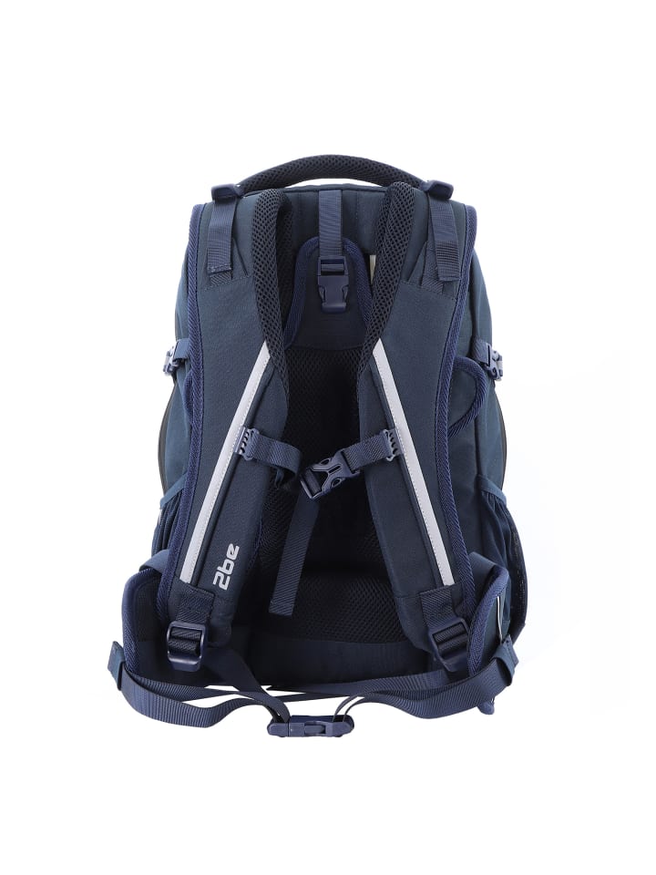 2Be Schulrucksack in blau-weiss günstig kaufen onesize
