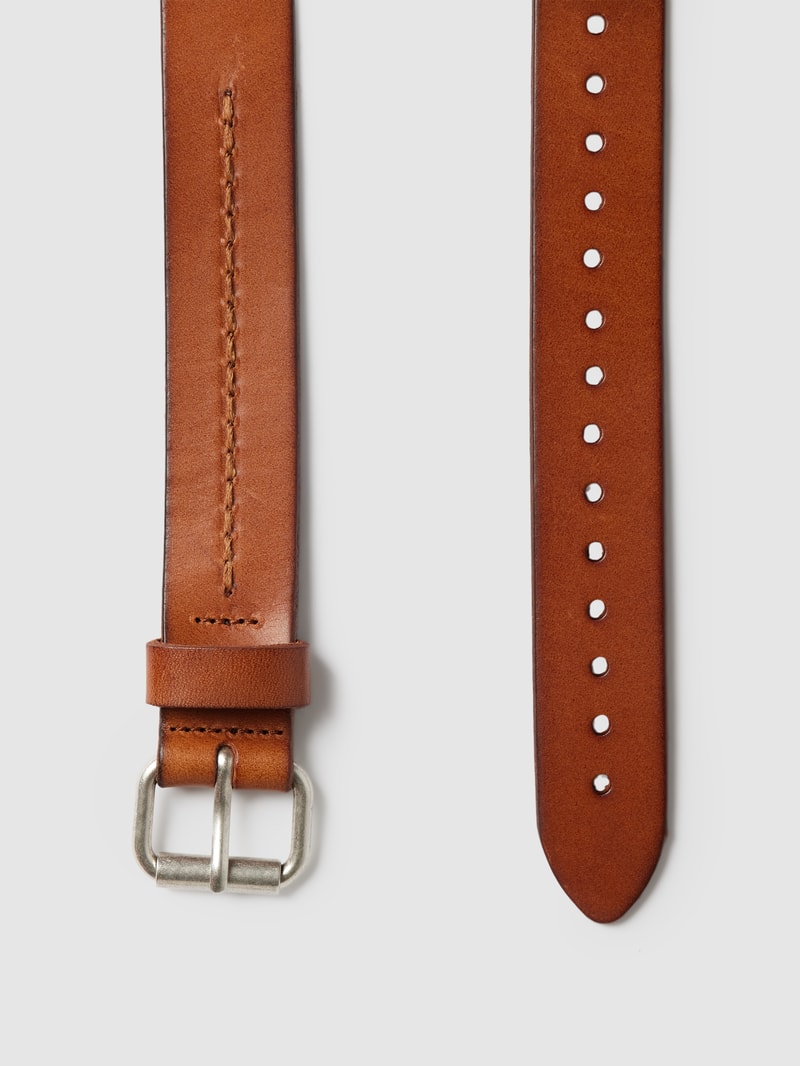 Gürtel mit Label-Detail Modell 'Eika' in cognac