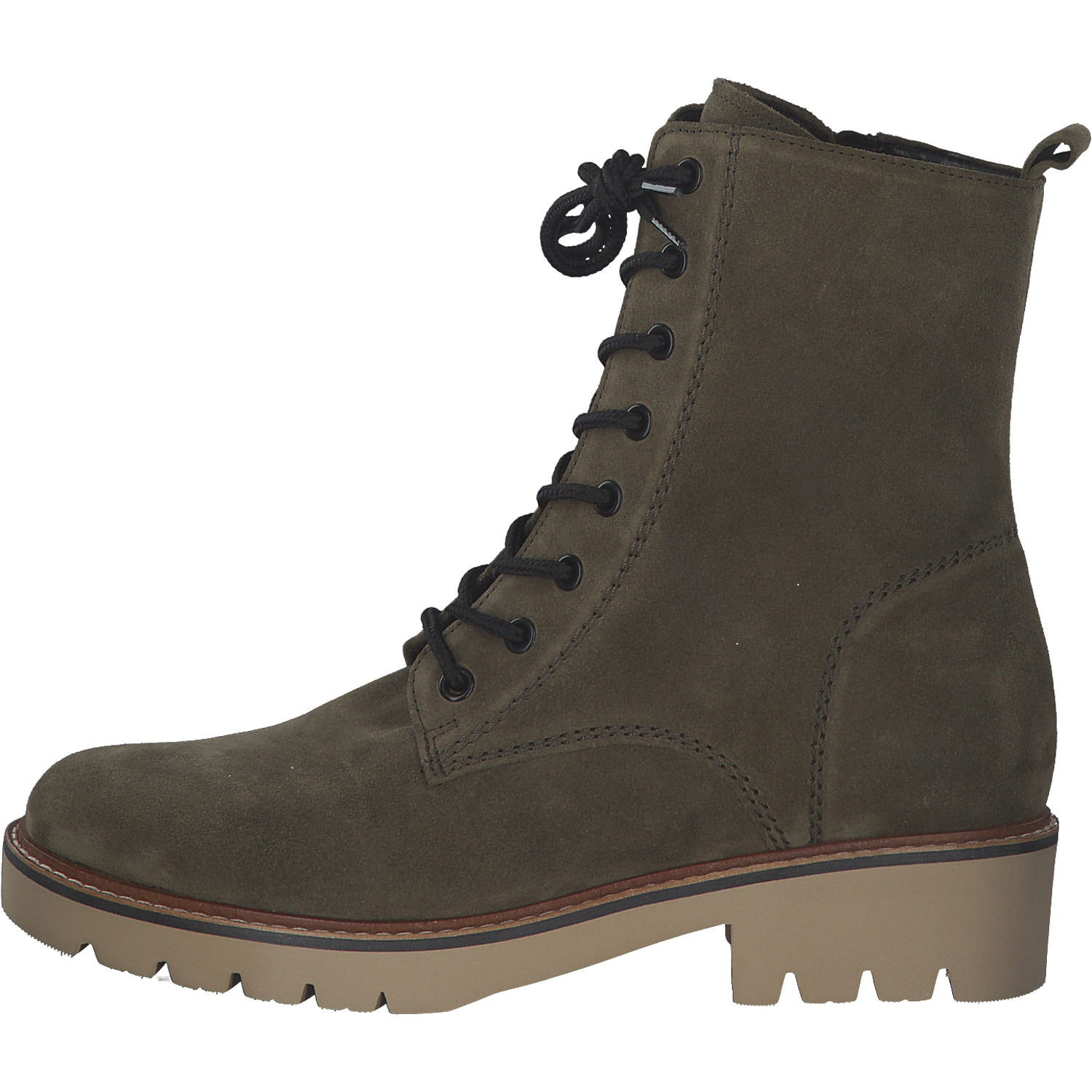 Gabor 92.736, Schnürstiefeletten, Damen, oliv
