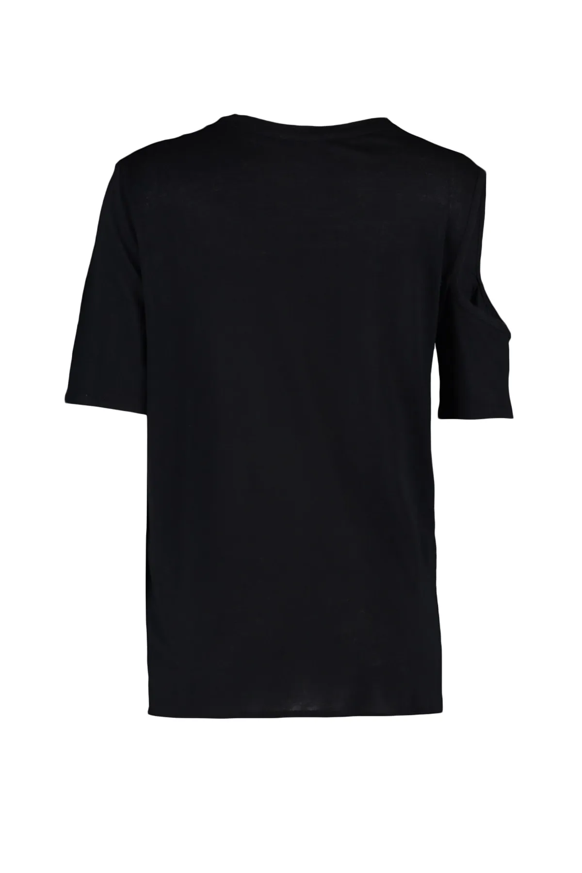 Trendyol Curve  Schwarze, detaillierte Strickbluse mit Ausschnitten TBSSS22AF0007