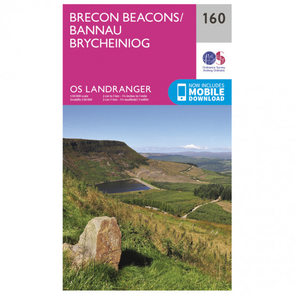 Ordnance Survey - Brecon Beacons Landranger L160 - Wanderkarte
