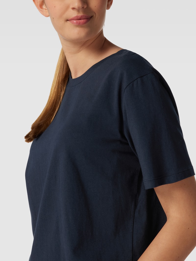 String mit Stretch-Anteil in marineblau