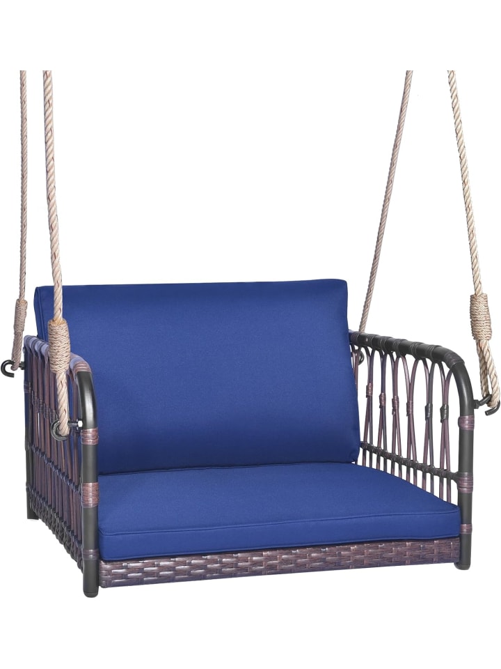 COSTWAY Hängesessel 180kg belastbar in Blau günstig kaufen onesize