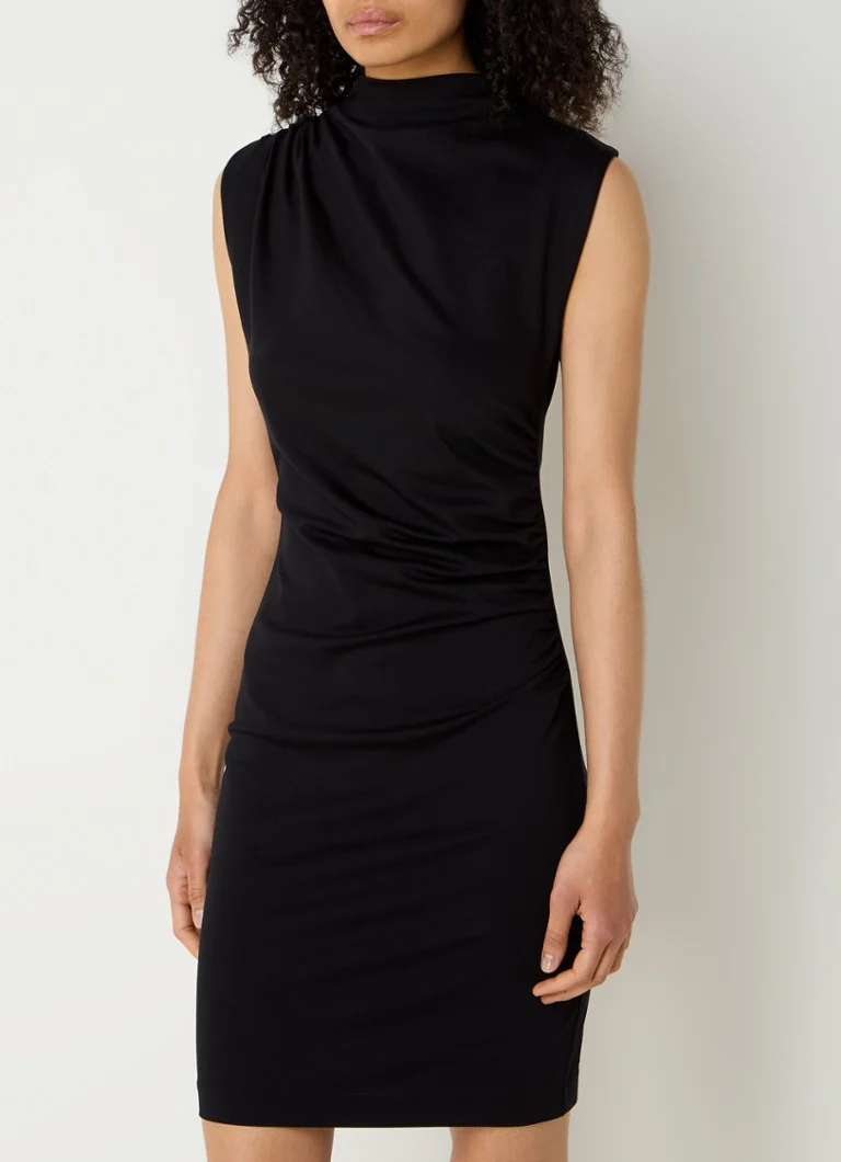 Rochie midi DRYKORN Beatre din amestec de lyocell cu detalii plisate