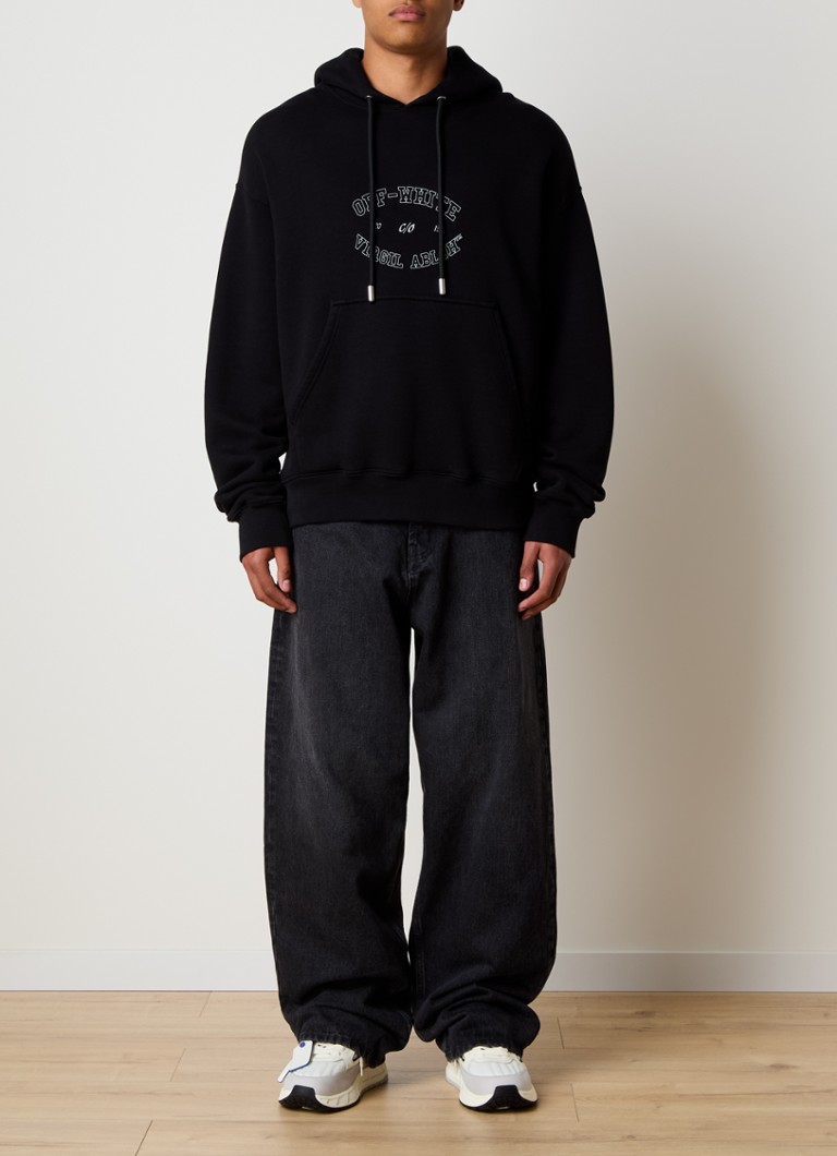 Jeans Off-White Arr Vintage a vestibilità comoda, lavaggio scuro