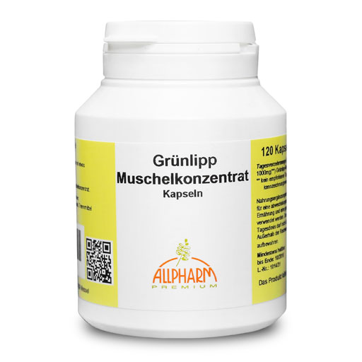 GRÜNLIPPMUSCHEL KONZENTRAT 500 mg Kapseln  120 St  Kapseln