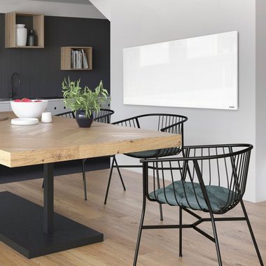 Vasner Infrarotheizung Glas mit Rahmen weiß, 450 W, Citara G, Infrarot Glasheizung, IP44 Bad geeignet