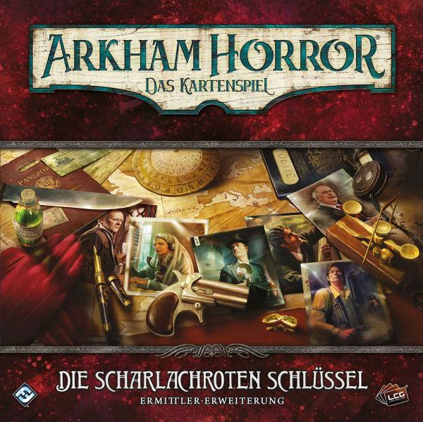 Arkham Horror: Das Kartenspiel – Die scharlachroten Schlüssel (Ermittler-Erw.)