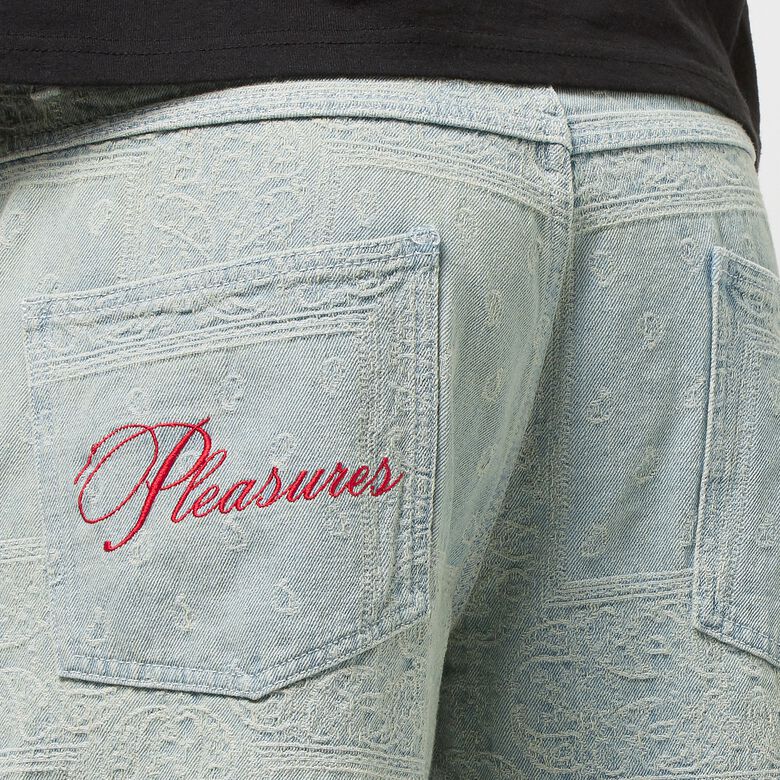 Pleasures Merit Denim Work Pant light blue
