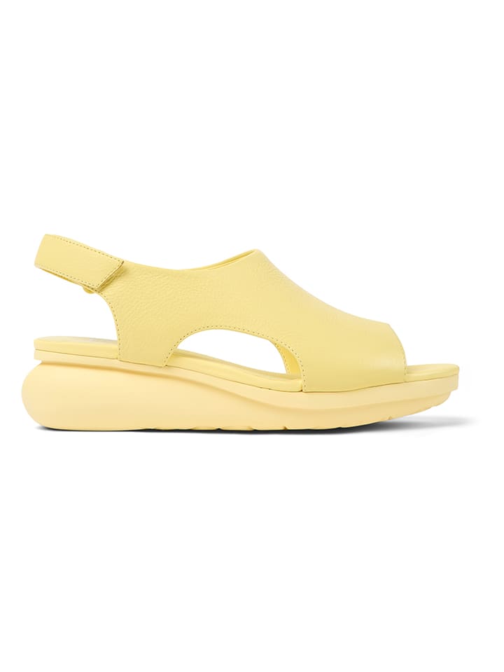 Camper Leder-Sandalen in Gelb günstig kaufen