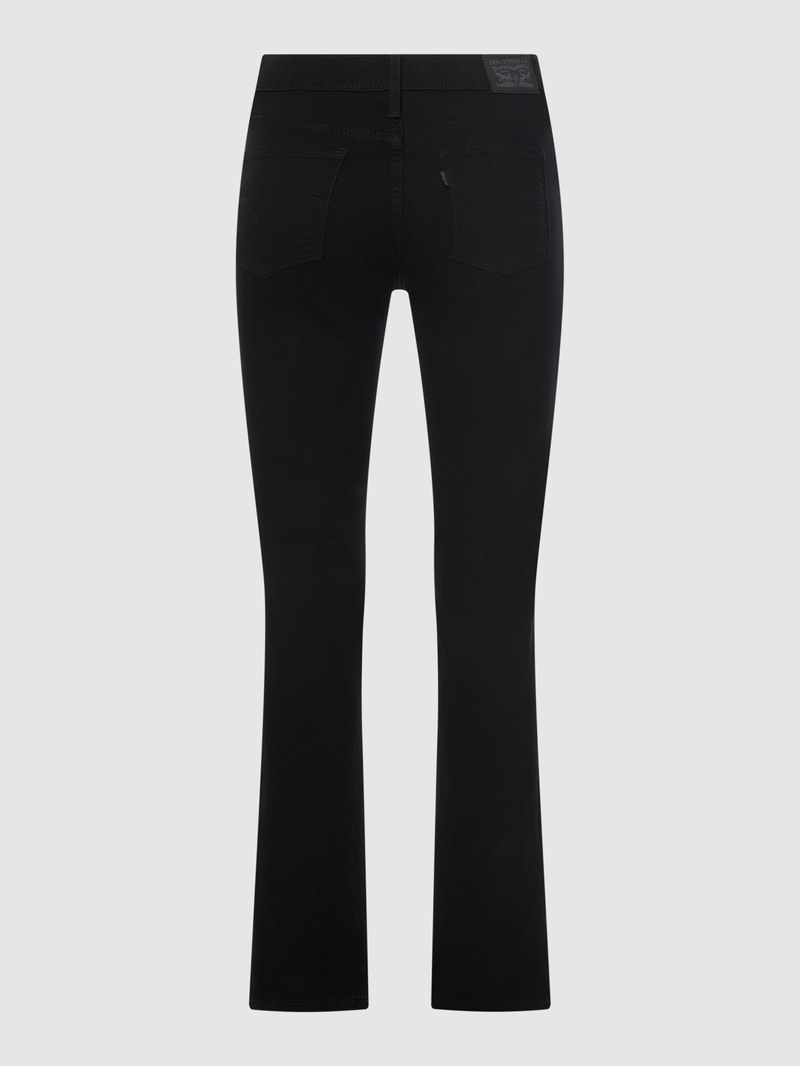 Shaping Bootcut Jeans mit Stretch-Anteil Modell '315™' in schwarz