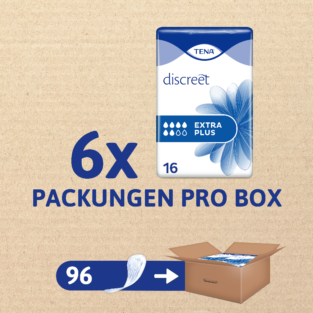 Tena TENA Inkontinenzeinlagen Discreet Extra Plus 96 Stk.