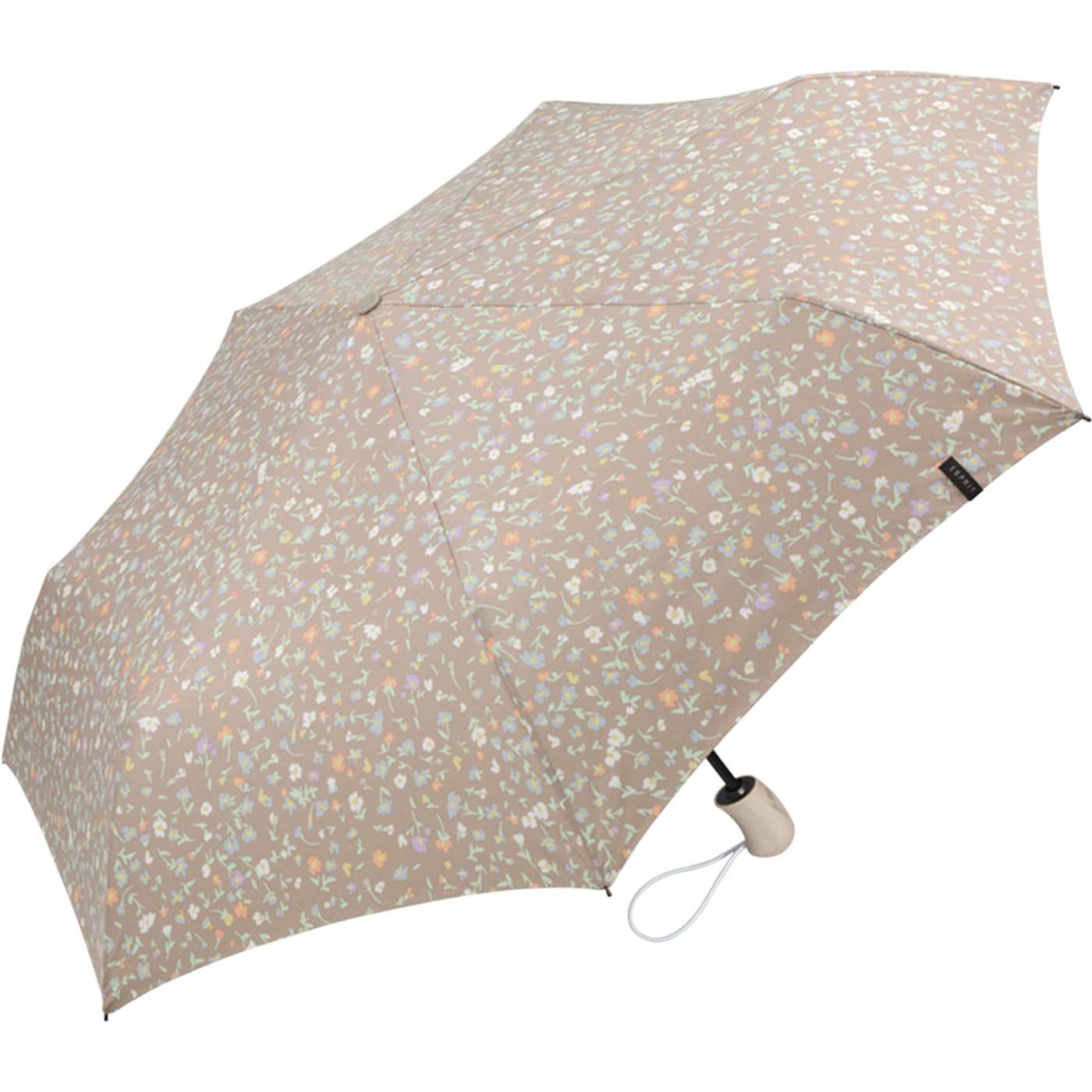 Esprit Taschenregenschirm Damen Easymatic Light Auf-Zu Automatik Potpourri, stabil-und-praktisch