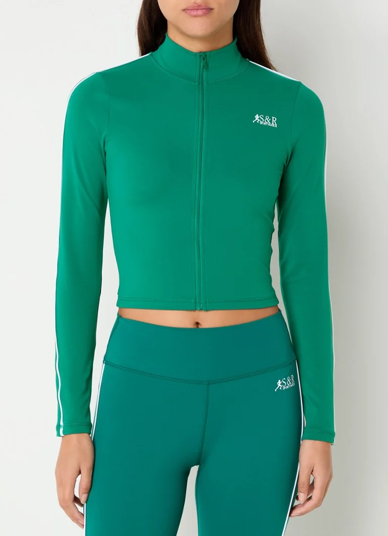 Sporty & Rich Cropped training vest with logo