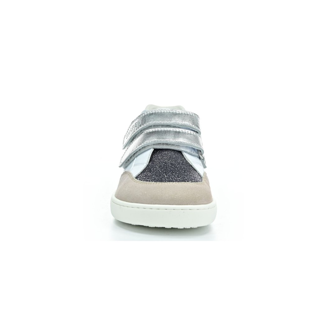 Shapen Charm Mini Silver Leather Barfußsneakers